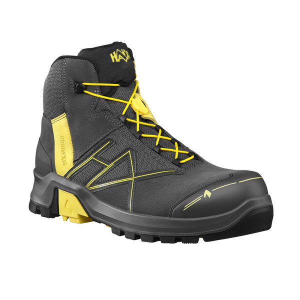 HAIX 631013 CONNEXIS Safety+ GTX mid grey-yellow Sicherheitsschuhe Klasse S3