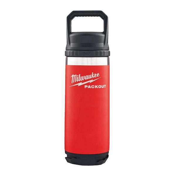 PACKOUT™ Thermosflasche 530 ml mit Schraubdeckel, rot / Milwaukee # 4932493991 / EAN: 4058546511517