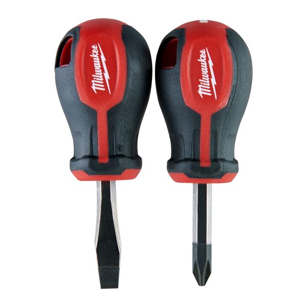 Schraubendreher Tri-Lobe Stubby 2-teiliges Set PZ/SL / Milwaukee # 4932471810 / EAN: 4058546297091