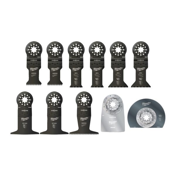 Multitool Starlock Zubehör-Set Universal 11-teiliges Set / Milwaukee # 48906090 / EAN: 045242600663