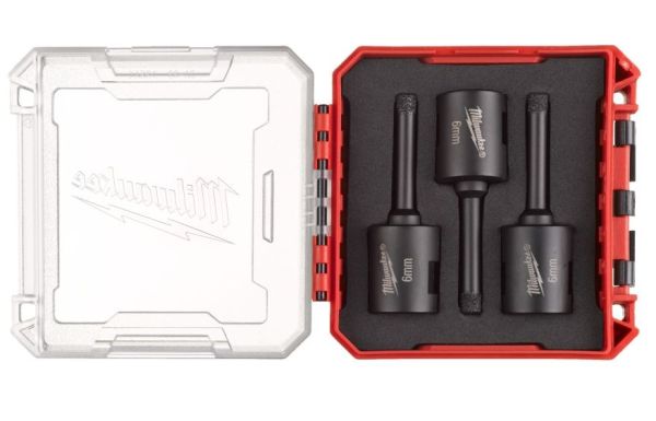 Diamantbohrer DIAMOND MAX™ 1/4" Set #1 (3 x Ø 6 mm) / Milwaukee # 4932500545 / EAN 4058546618476