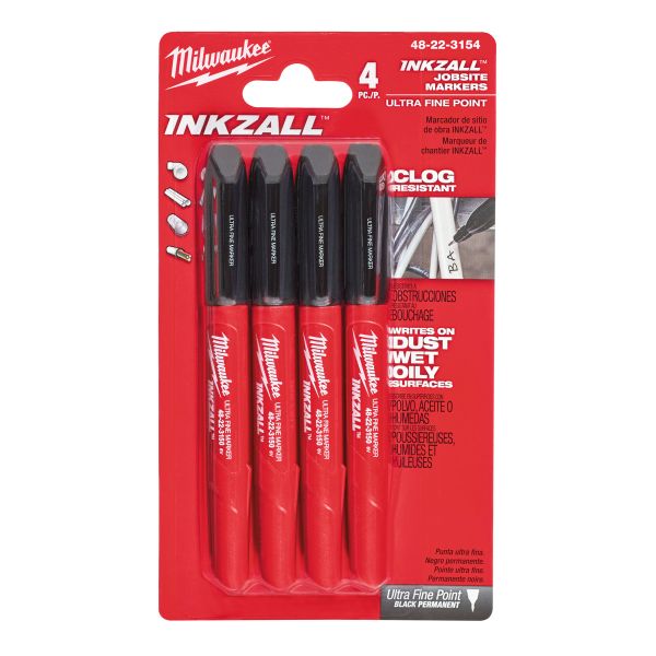 INKZALL Feine Marker schwarz / Milwaukee # 48223154 / EAN: 045242479764