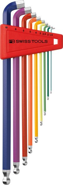 PB 2212.LH-10 RainBow Winkelschraubenzieher-Satz mit Kugelkopf