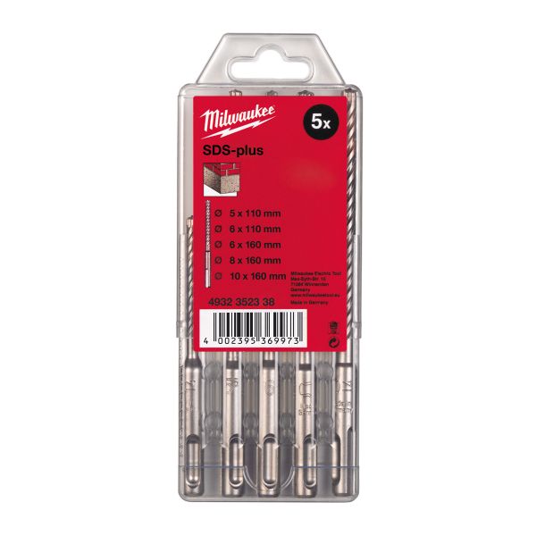 Hammerbohrer M2 SDS-Plus Set 5-teilig / Milwaukee # 4932352338.0