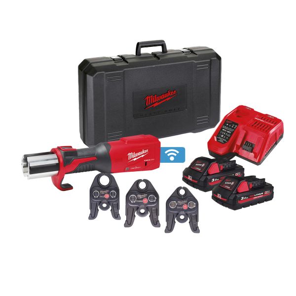 ONE-KEY™ Bürstenloses Akku-Presswerkzeug (Sanitär) M18ONEBLHPT-302C TH-SET / Milwaukee # 4933478307