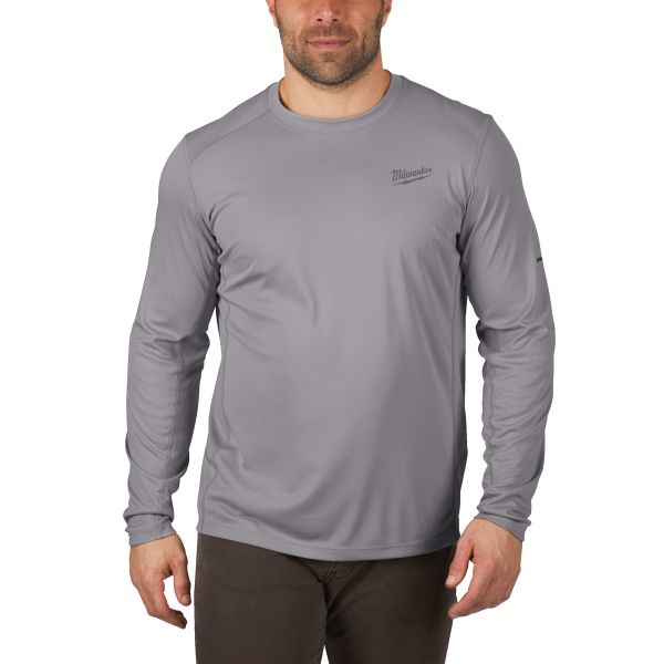 Langarmshirt COOLCORE®- Grau / Milwaukee WWLSG