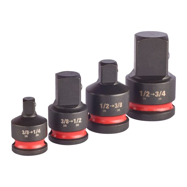 SHOCKWAVE™ Adapter Set 4-tlg. 3/8" und 1/2" / Milwaukee # 4932480356 / EAN: 4058546406417