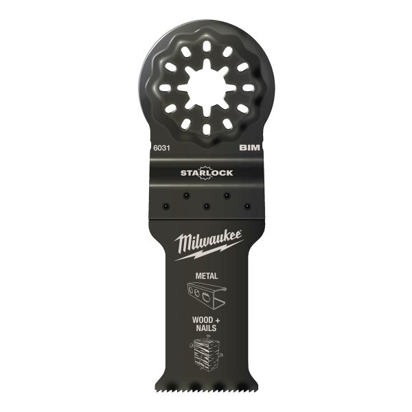 Multitool Starlock Bi-Metall Tauchsägeblatt Multimaterial 28 x 47 mm / Milwaukee # 48906031 / EAN: 0