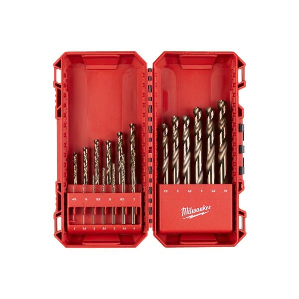 HSS-G RED COBALT™ Metallbohrer HSS-G Co 19-tlg. Set in PACKOUT™ kompatibler Kassette / Milwaukee # 4