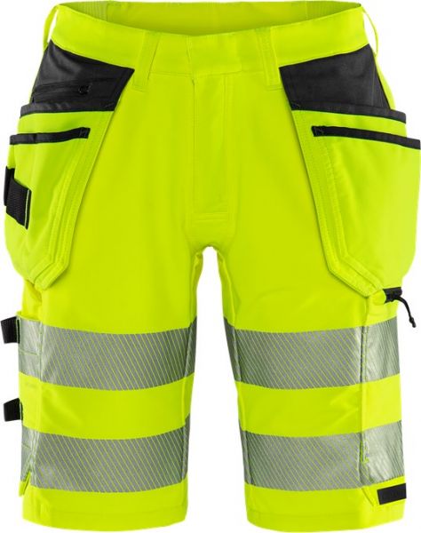 Fristads 134191 High Vis Green Handwerker Stretch-Shorts Kl. 2 2646 GSTP