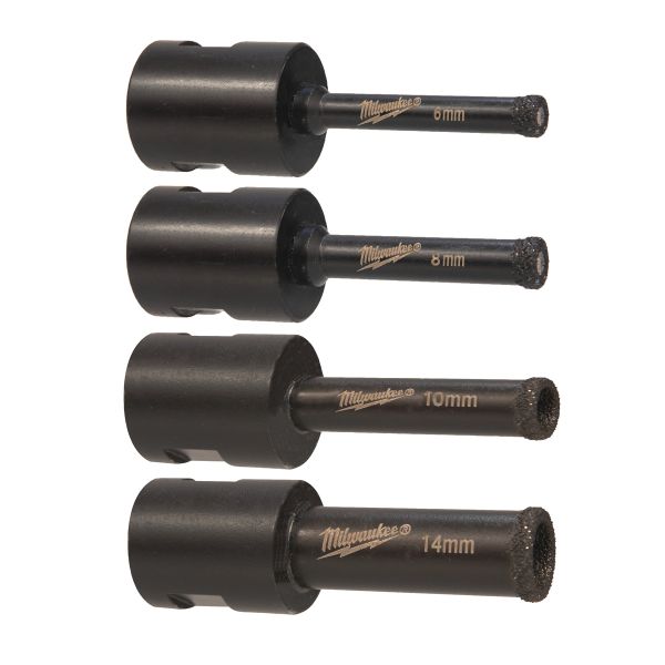 Diamantbohrer DIAMOND MAX™ M14 4-teiliges Set / Milwaukee # 4932471863 / EAN: 4058546297626