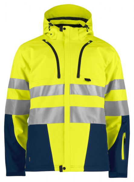 Projob 6420 GEFÜTTERTE SOFTSHELL-JACKE EN ISO 20471 KLASSE 3/2