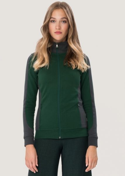 HAKRO Modell 277 - Damen-Sweatjacke Contrast Performance