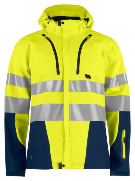 Projob 6419 FUNKTIONNELLE SOFTSHELL-JACKE EN ISO 20471 KLASSE 3/2