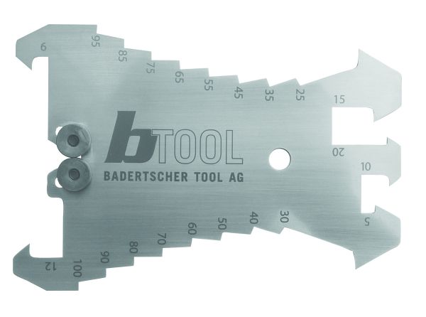 AnreissKOMBI mit Entgrater, Inox 1.4310, 140 x 97 x 1.0mm / +Mod dép. *AK*