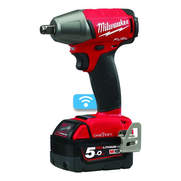 ONE-KEY™ Akku-Schlagschrauber 1/2" Vierkant Sprengring M18ONEIWF12-502X / Milwaukee # 4933451374 / E