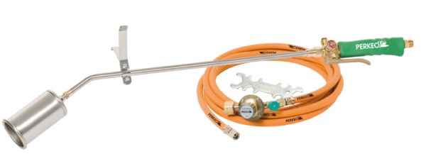 PERKEO 780/61/10/3/T TITAN Aufschweissbrenner-Set, 5 m 60mm-Kopf,0-4bar-Regl+SBS,G3/8''LH