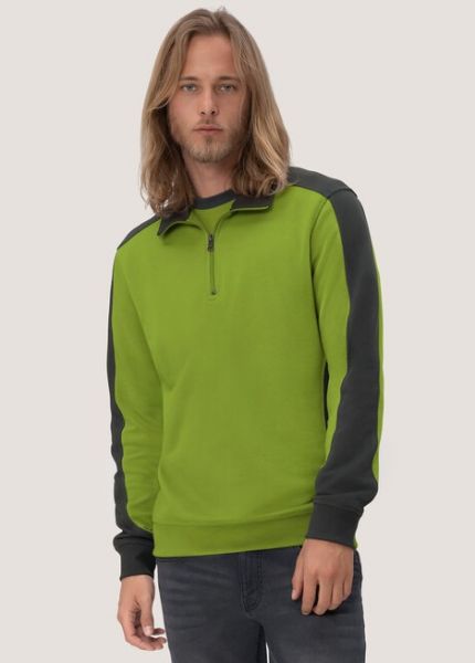 HAKRO Modell 476 - Zip-Sweatshirt Contrast Performance