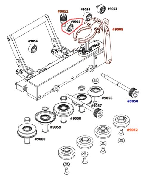 Ersatzteile für Akku Falzmaschine B-TOOL - DUO BT0600
