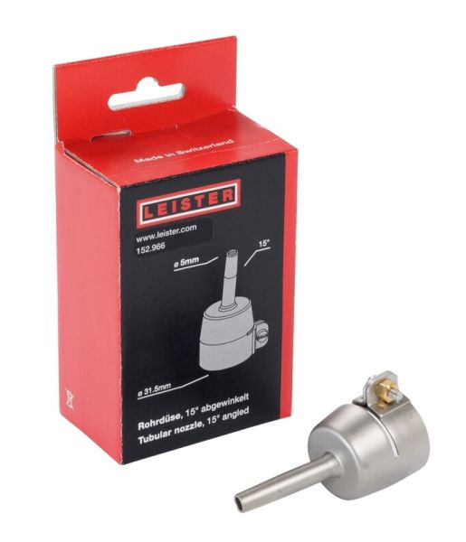 LEISTER Rohrdüse (ø 31.5) ø 5 mm, 37 mm, 15° abgewinkelt