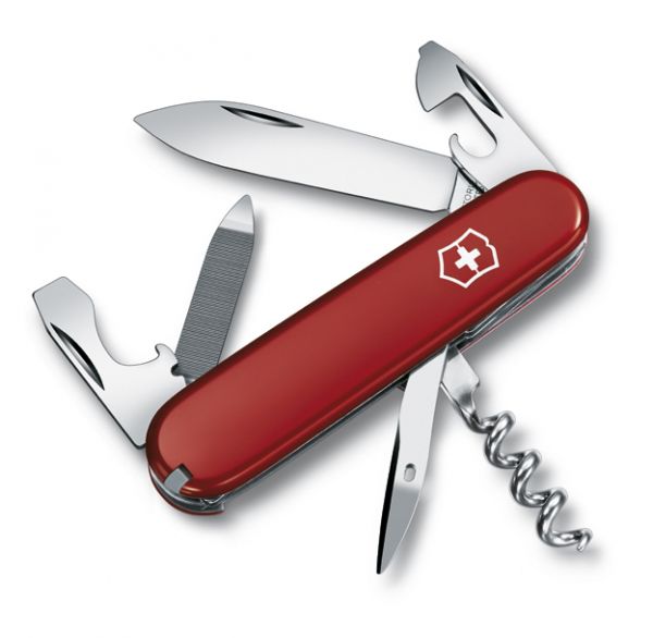 VICTORINOX 0.3802 - Offiziersmesser, Sportsman, rot