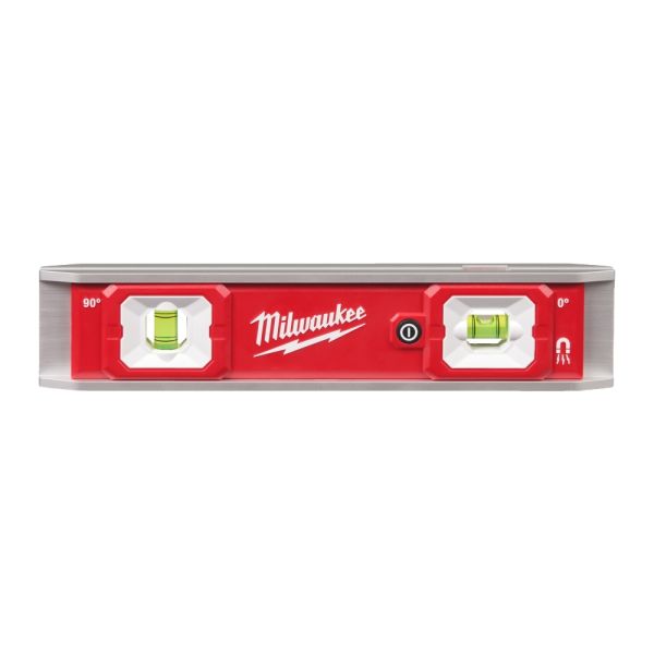 Wasserwaage Torpedo LED 23 cm lang magnetisch / Milwaukee # 4932498742 / EAN: 4058546526115