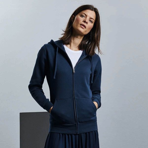 RUSSELL 266F Damen Hoodie mit Reissverschluss 280 g/m²