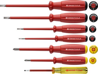 PB 58541 SwissGrip VDE Schraubenziehersatz, isolierte Klinge