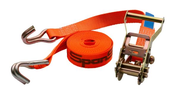 SpanSet AK23523 Zurrgurt 2-teilig - 5 Meter mit Ratsche und Drahthaken 1-2 Tonnen (SKU# 2010054)