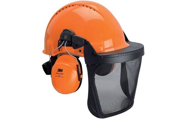 PELTOR Forst-Helmkombination /V4CK, Farbe: orange / 25%