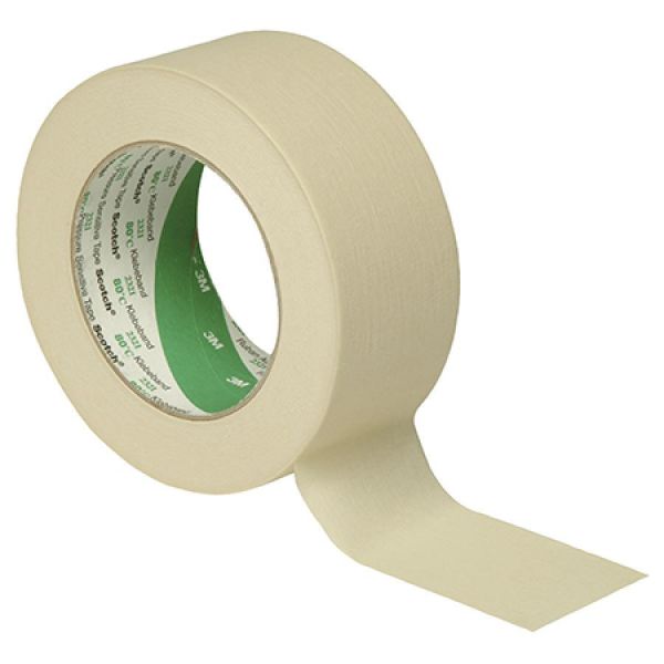 3M 2321, Standard-Malerabdeckband beige, Bandbreite 19mm / VPE Rolle (12)